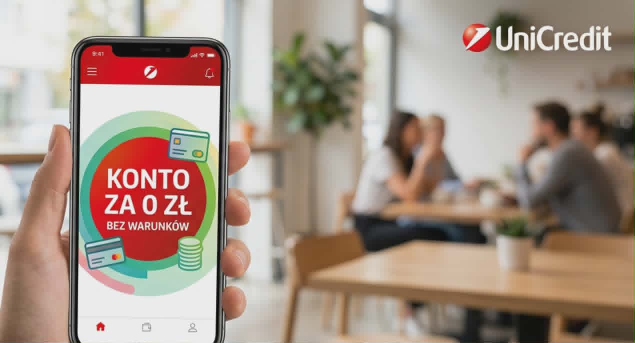 Promocja UniCredit konto za 0 zł bez warunków aplikacja mobilna i lokata